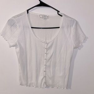 White crop top